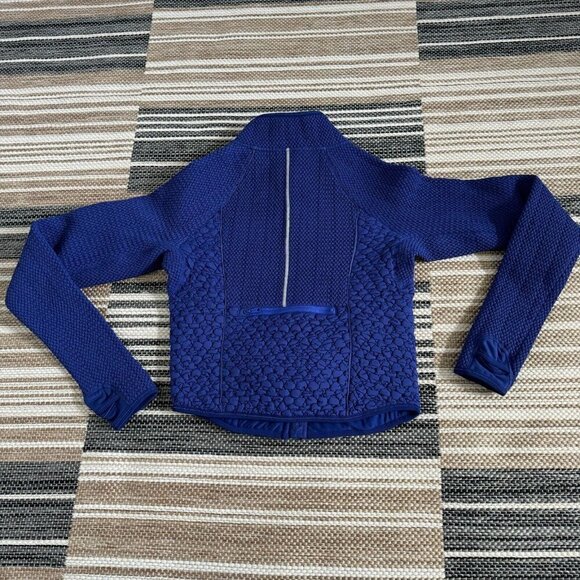 Free People Movement Smock Show Packable Run Jacket Sweat-Wicking Blue Small - Picture 4 of 15